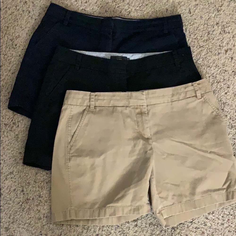 Lot of 3 J. Crew chino shorts size 14